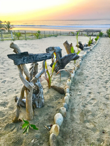 Costa Grande beach sign