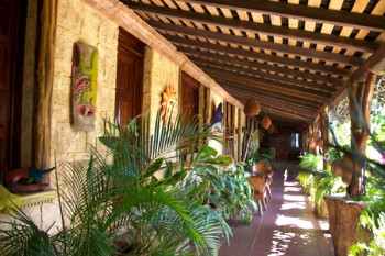 Around the Lodge at Bahia La Tortuga Fishing Lodge.
