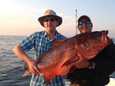 Mike with a really nice Dogtooth Snapper !